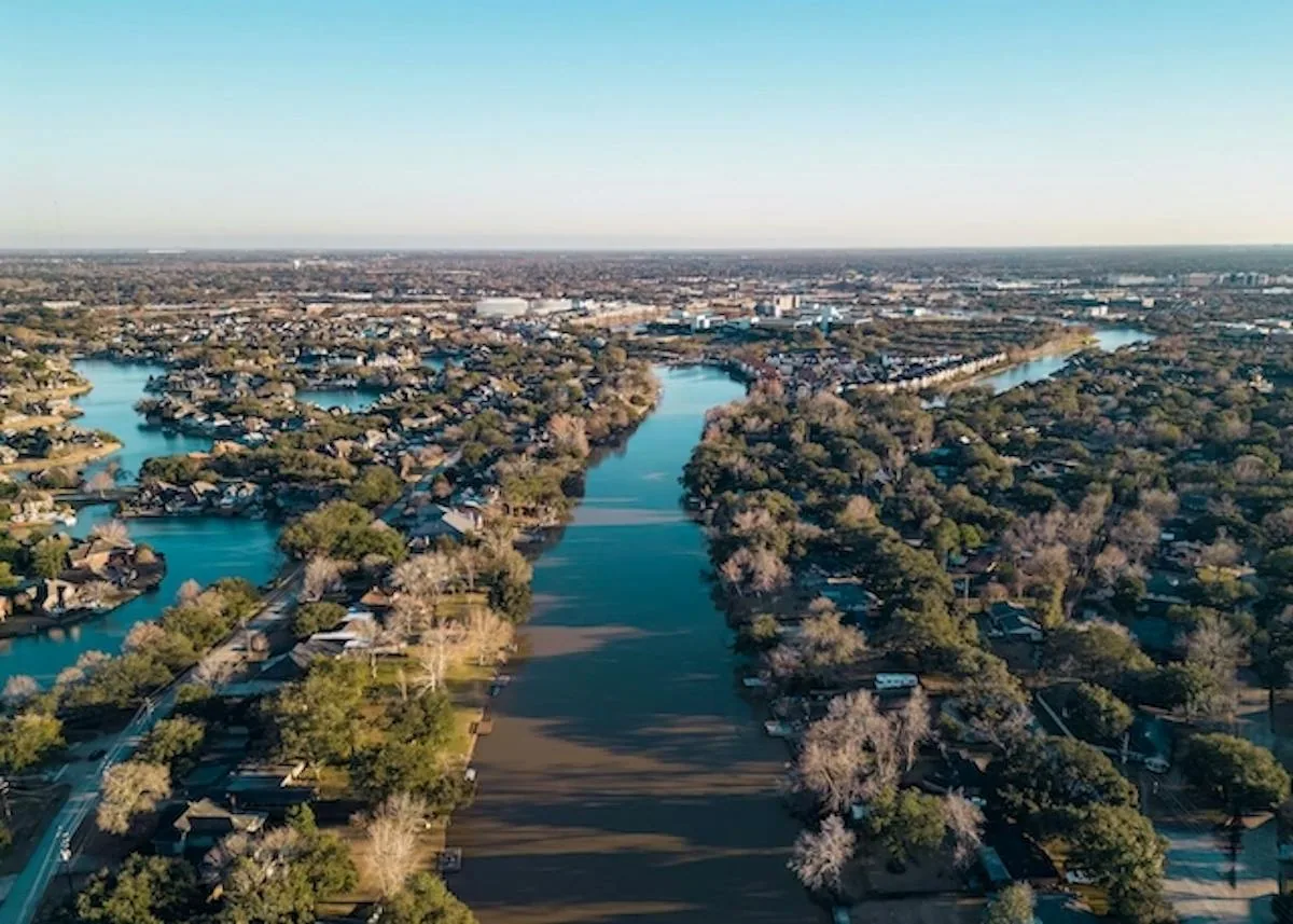 Sugar Land, TX from above